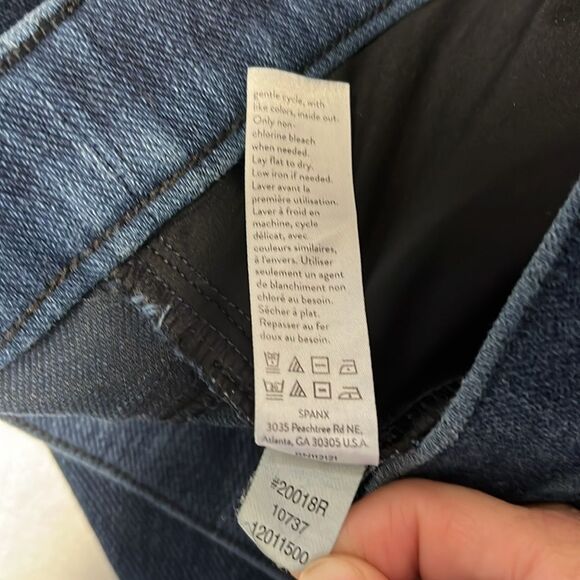 SPANX | Stretch Denim High Rise Ankle Leggings Jeggings M - Picture 10 of 11